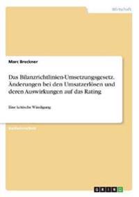 Das Bilanzrichtlinien-Umsetzungsgesetz. Änderungen bei den Umsatzerlösen und deren Auswirkungen auf das Rating