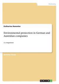 Environmental protection in German and Australian companies