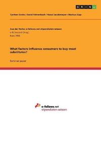 What factors influence consumers to buy meat substitutes?