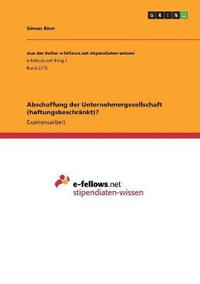 Abschaffung der Unternehmergesellschaft (haftungsbeschränkt)?