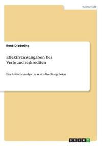 Effektivzinsangaben bei Verbraucherkrediten