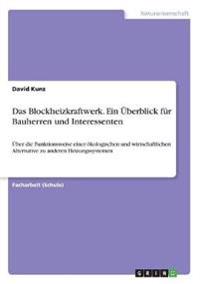 Das Blockheizkraftwerk. Ein Überblick für Bauherren und Interessenten