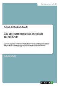 Wie erschafft man einen positiven Team-Effekt?