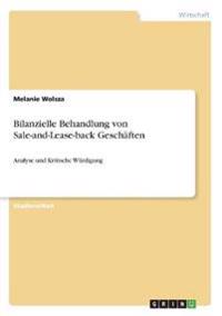 Bilanzielle Behandlung von Sale-and-Lease-back Geschäften