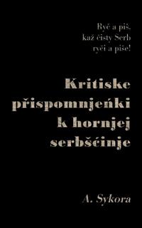 Kritiske prispomnjenki k hornjej serbscinje