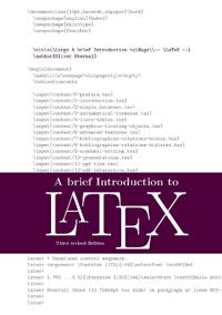 A Brief Introduction to LaTeX