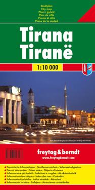 Tirana, City Plan 1:10.000