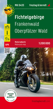 Fichtelgebirge, motorcycle map 1:200,000, freytagberndt