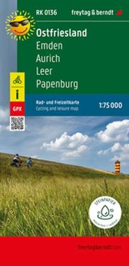 Ostfriesland, cycling and leisure map 1:75,000, freytagberndt, RK 0136