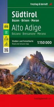 South Tyrol, road and leisure map 1:150,000, freytagberndt