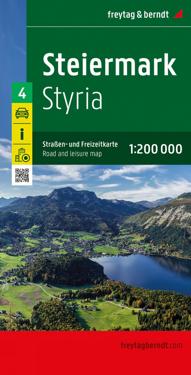 Styria, road and leisure map 1:200,000, freytagberndt