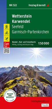 freytag & berndt Wanderkarte WK 322 Wetterstein - Karwendel, Seefeld - Garmisch-Partenkirchen 1:50.000