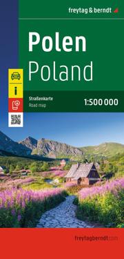 Polen, Straßenkarte 1:500.000, freytag & berndt
