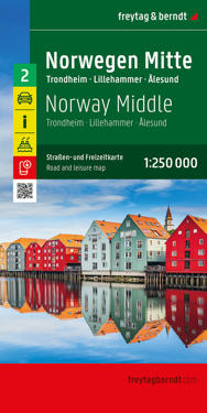 Norwegen Mitte, Straßen- und Freizeitkarte 1:250.000, freytag & berndt