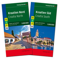 freytag & berndt Straßenkarte Kroatien Set 1:200.000