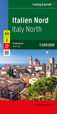 Northern Italy Road Map 1:500.000