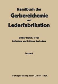 Handbuch der Gerbereichemie und Lederfabrikation
