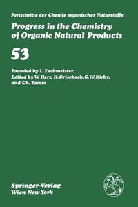 Fortschritte der Chemie organischer Naturstoffe / Progress in the Chemistry of Organic Natural Products
