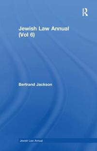 Bokomslag för "Jewish Law Annual (Vol 6)"