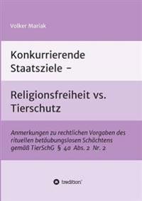 Bokomslag för "Konkurrierende Staatsziele - Religionsfreiheit vs. Tierschutz"