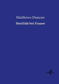 Kirjan kansi "Sterilität bei Frauen"