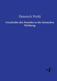 Geschichte des Sonettes in der deutschen Dichtung