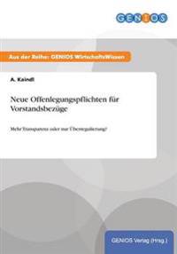 Neue Offenlegungspflichten für Vorstandsbezüge