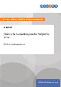 Bilanzielle Auswirkungen der Subprime Krise