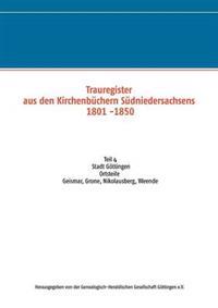 Trauregister aus den Kirchenbüchern Südniedersachsens 1801 -1850
