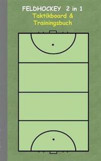 Feldhockey 2 in 1 Taktikboard und Trainingsbuch