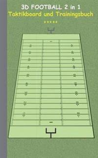 3D Football 2 in 1 Taktikboard und Trainingsbuch