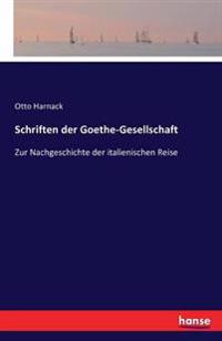 Schriften der Goethe-Gesellschaft
