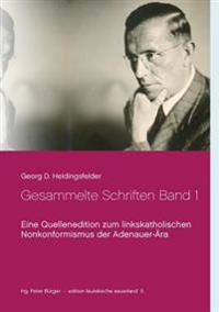Gesammelte Schriften Band 1