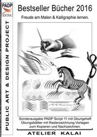 Bestseller Bücher 2016 - Freude am Malen & Kalligraphie lernen.