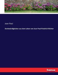 Kirjan kansi "Denkwürdigkeiten aus dem Leben von Jean Paul Friedrich Richter"