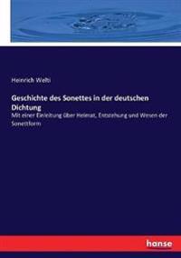Geschichte des Sonettes in der deutschen Dichtung