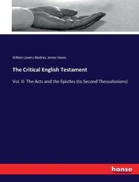 The Critical English Testament