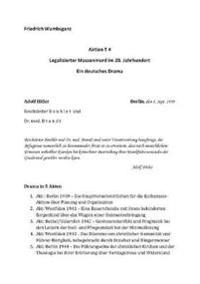 Aktion T4 - Legalisierter Massenmord im 20. Jahrhundert