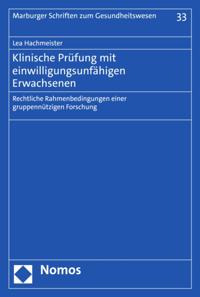 Marburger Schriften zum Gesundheitswesen