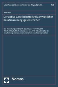 Der aktive Gesellschafterkreis anwaltlicher Berufsausübungsgesellschaften