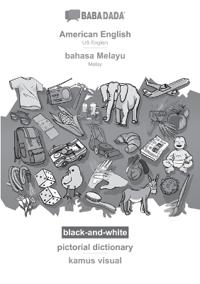 American English - bahasa Melayu, pictorial dictionary, BW