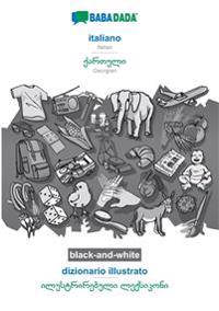 BABADADA black-and-white, italiano - Georgian (in georgian script), dizionario illustrato - visual dictionary (in georgian script)