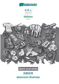BABADADA black-and-white, Japanese (in japanese script) - italiano, visual dictionary (in japanese script) - dizionario illustrato