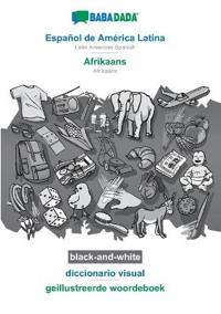 Español de América Latina - Afrikaans, diccionario visual, BW