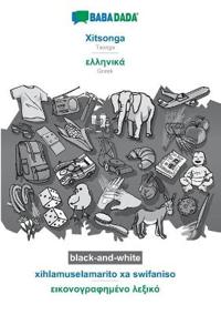 BABADADA black-and-white, Xitsonga - Greek (in greek script), xihlamuselamarito xa swifaniso - visual dictionary (in greek script)