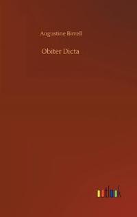 Bokomslag för "Obiter Dicta"