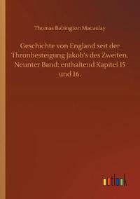 Kirjan kansi "Geschichte von England seit der Thronbesteigung Jakob's des Zweiten. Neunter Band"