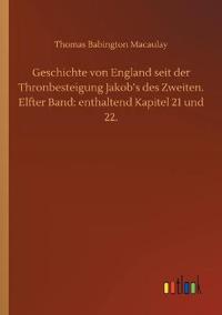 Kirjan kansi "Geschichte von England seit der Thronbesteigung Jakob's des Zweiten. Elfter Band"
