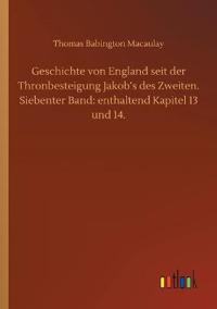 Kirjan kansi "Geschichte von England seit der Thronbesteigung Jakob's des Zweiten. Siebenter Band"