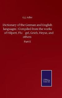 Kirjan kansi "Dictionary of the German and English languages"